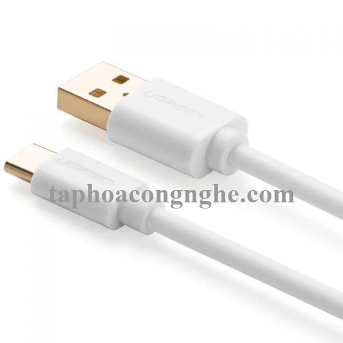 Ugreen 50389 0.5M màu Trắng Cáp USB TypeC sang USB 2.0 Cáp dẹt US141 30050389